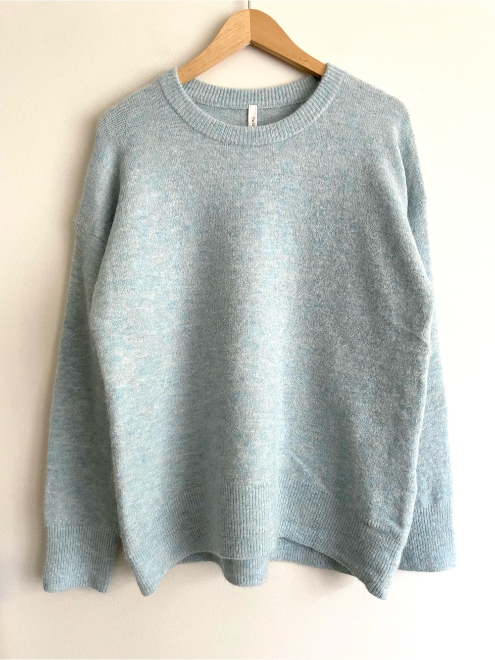 Aritzia The Group Babaton Thurlow Alpaca Wool Blend Crewneck Sweater Light Blue